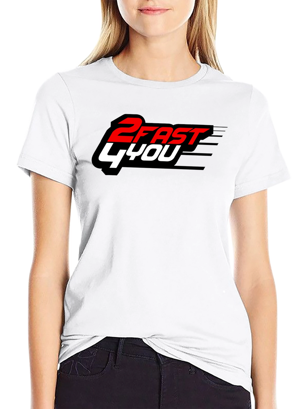 2 Fast 4 You Graphic T-Shirt - Black