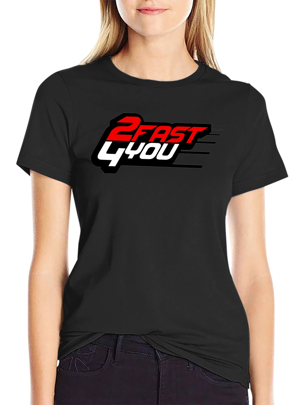 2 Fast 4 You Graphic T-Shirt - Black