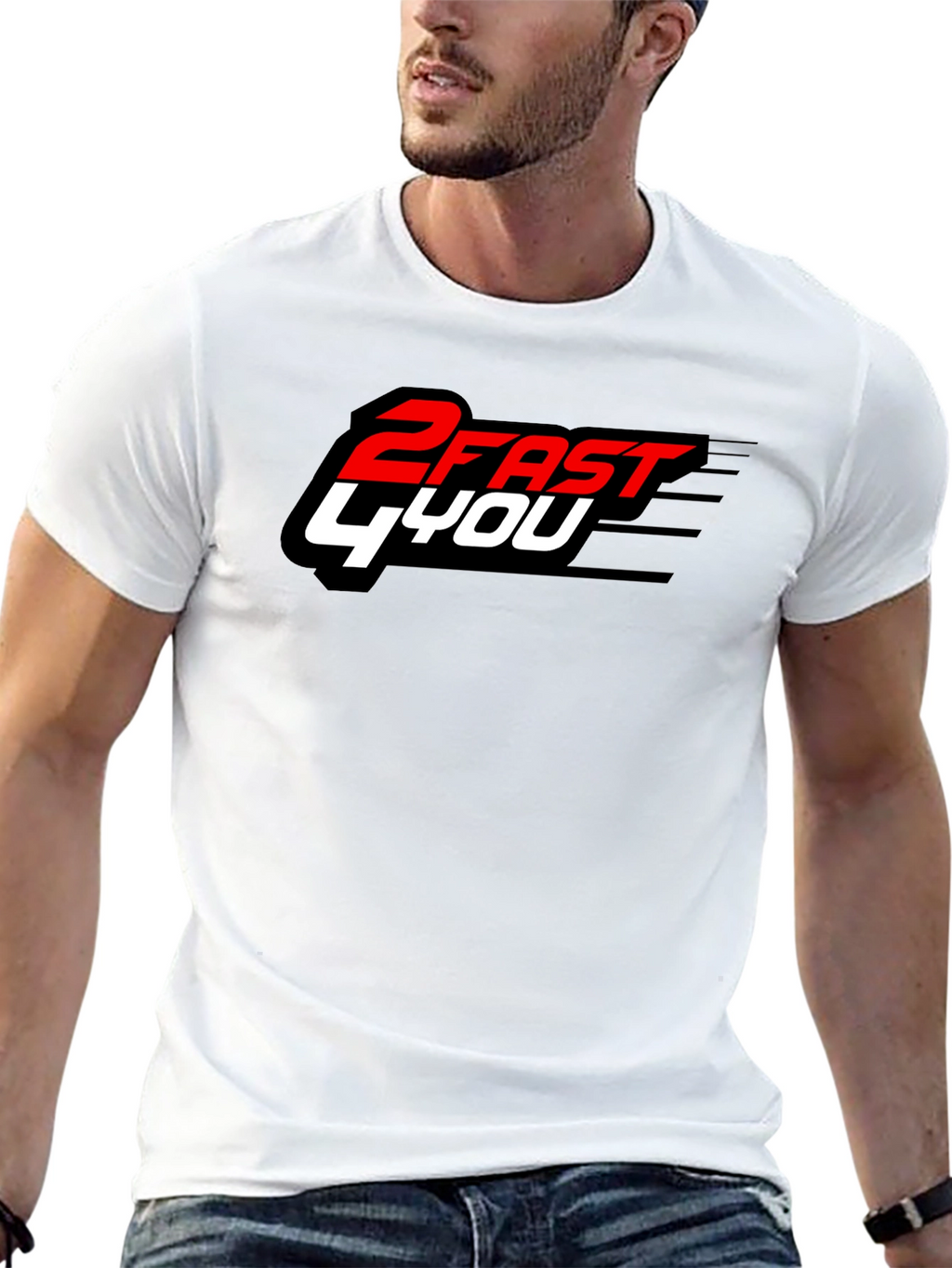 2 Fast 4 You Graphic T-Shirt - Black