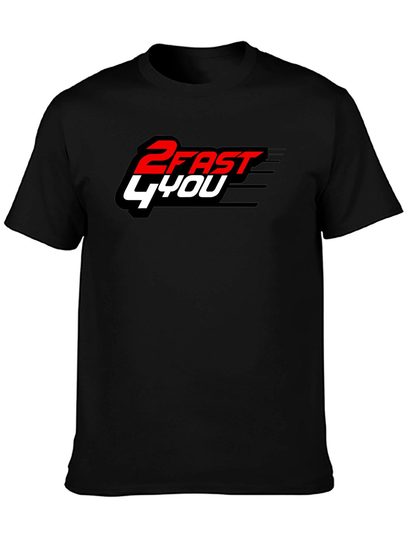 2 Fast 4 You Graphic T-Shirt - Black