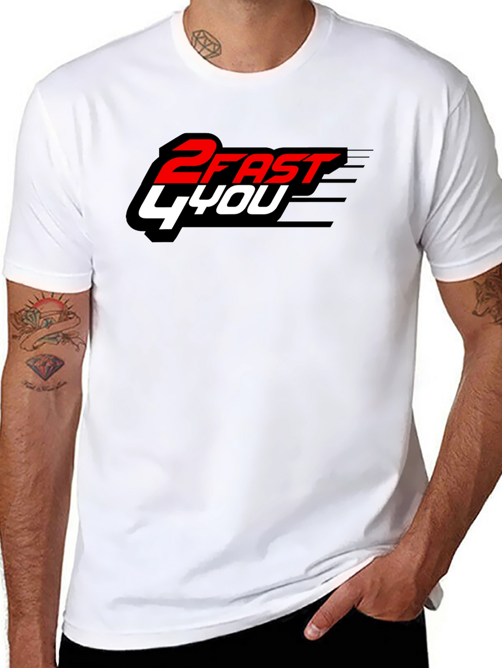 2 Fast 4 You Graphic T-Shirt - Black