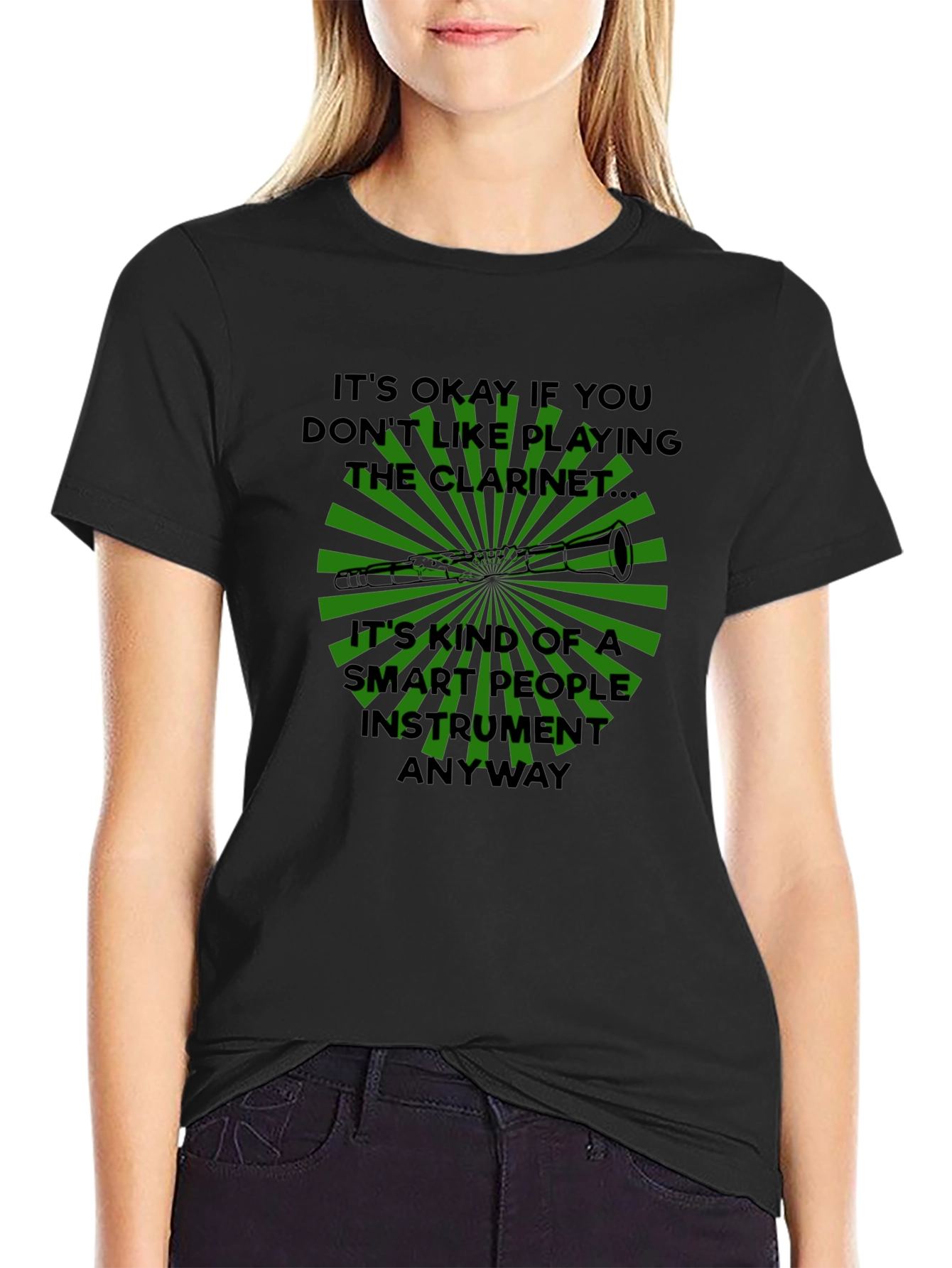 Funny Clarinet Player T-Shirt - Smart People Instrument