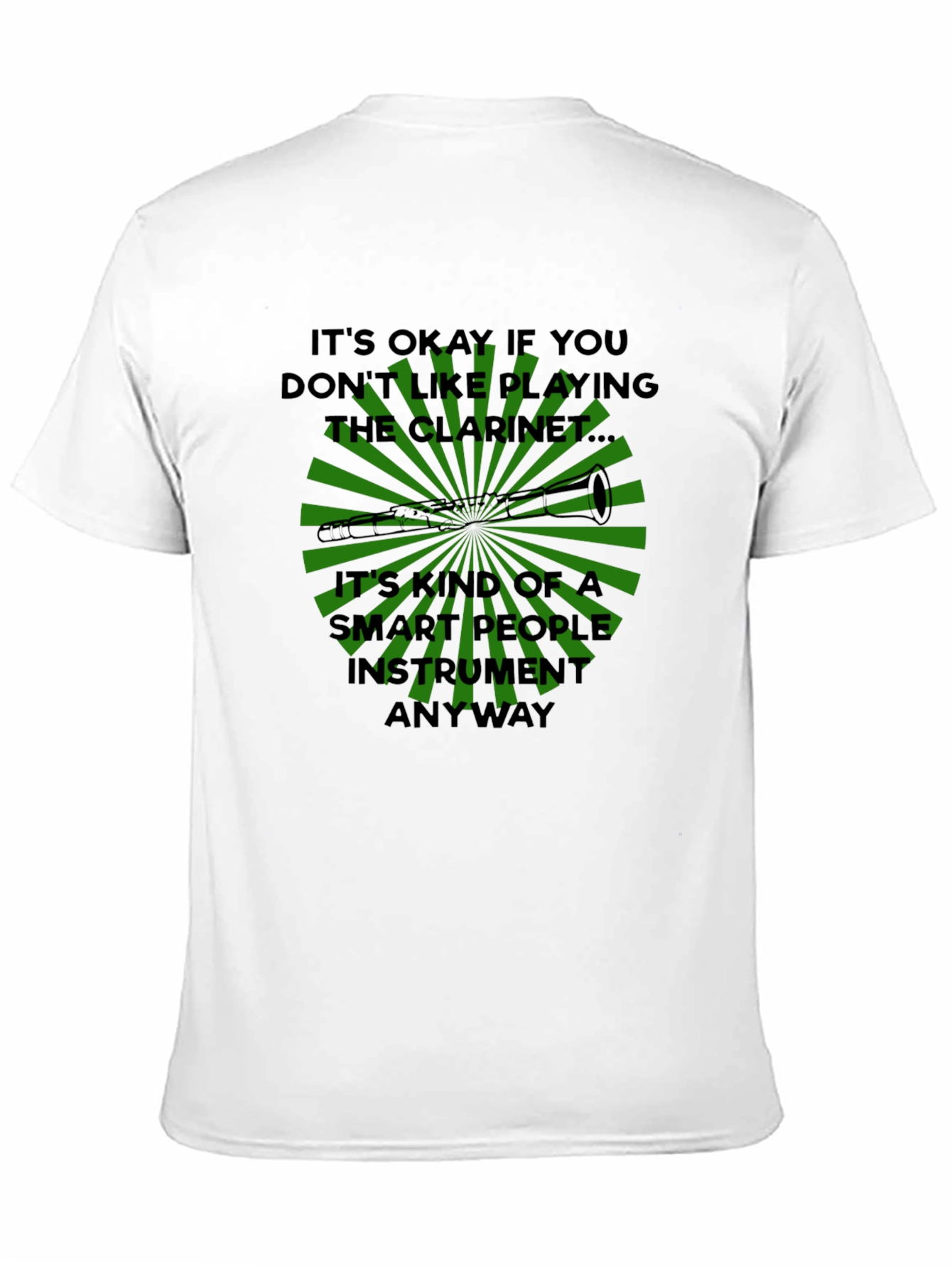 Funny Clarinet Player T-Shirt - Smart People Instrument