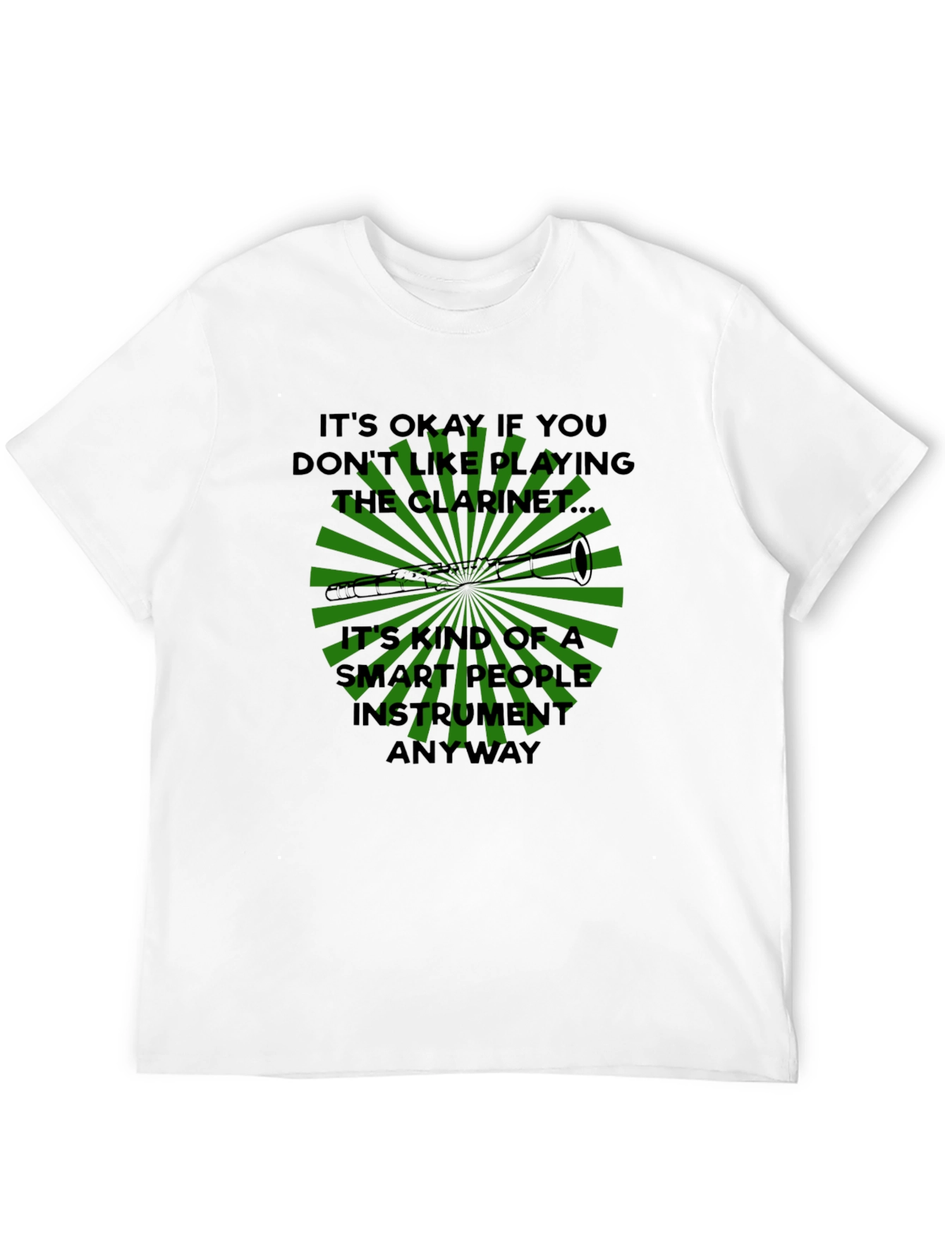 Funny Clarinet Player T-Shirt - Smart People Instrument