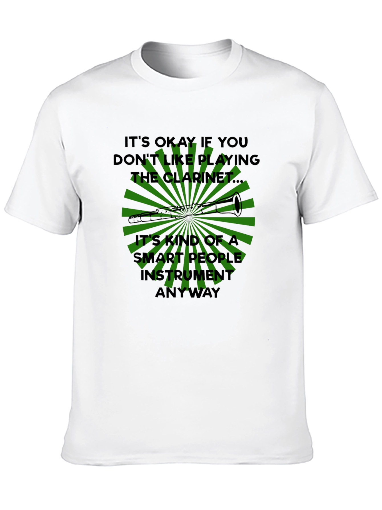 Funny Clarinet Player T-Shirt - Smart People Instrument