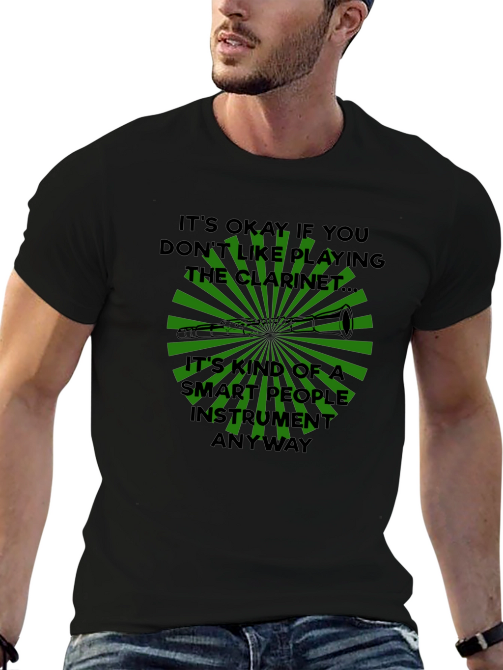 Funny Clarinet Player T-Shirt - Smart People Instrument