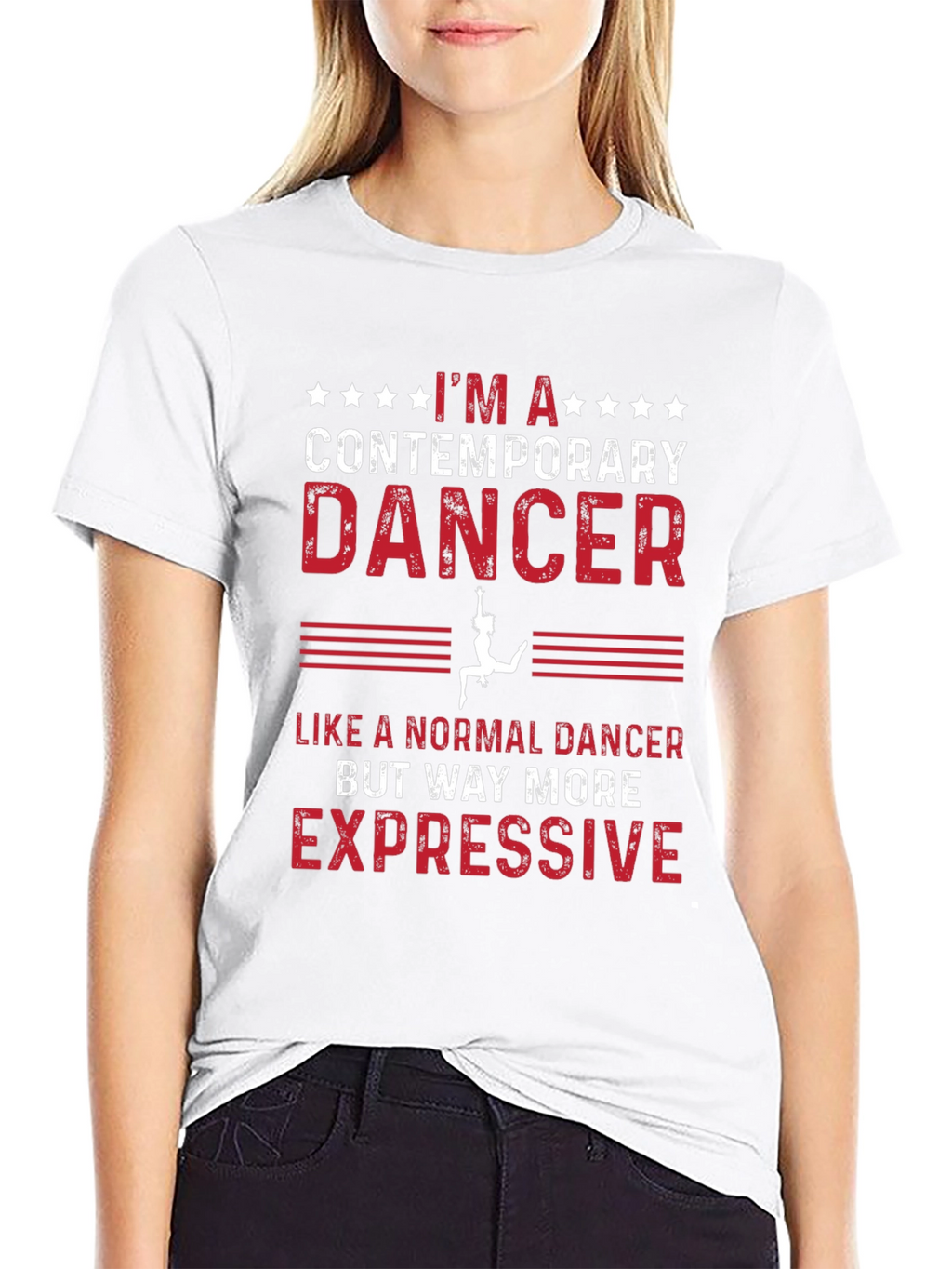 Contemporary Dancer Graphic T-Shirt - Expressive Style