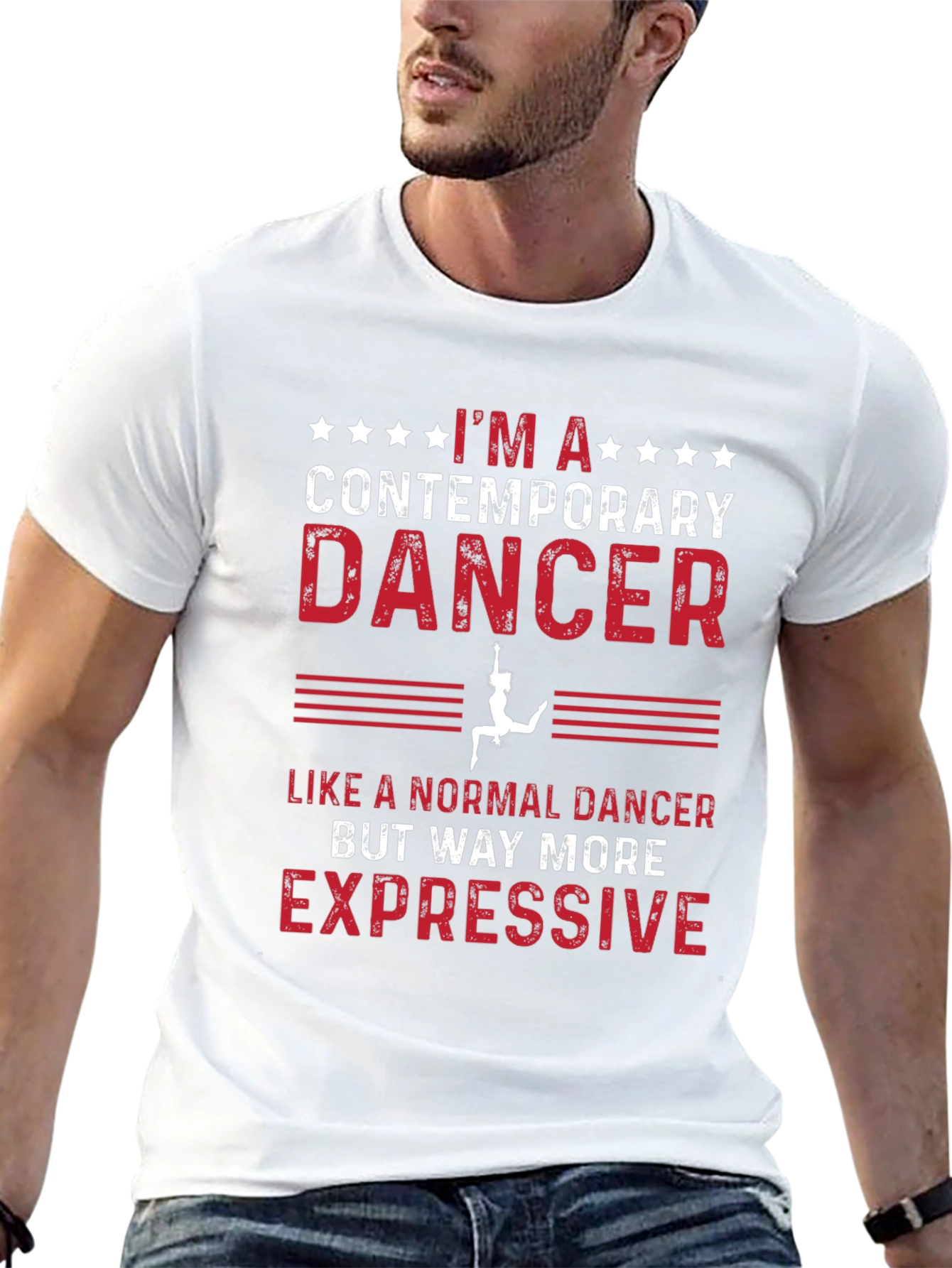 Contemporary Dancer Graphic T-Shirt - Expressive Style