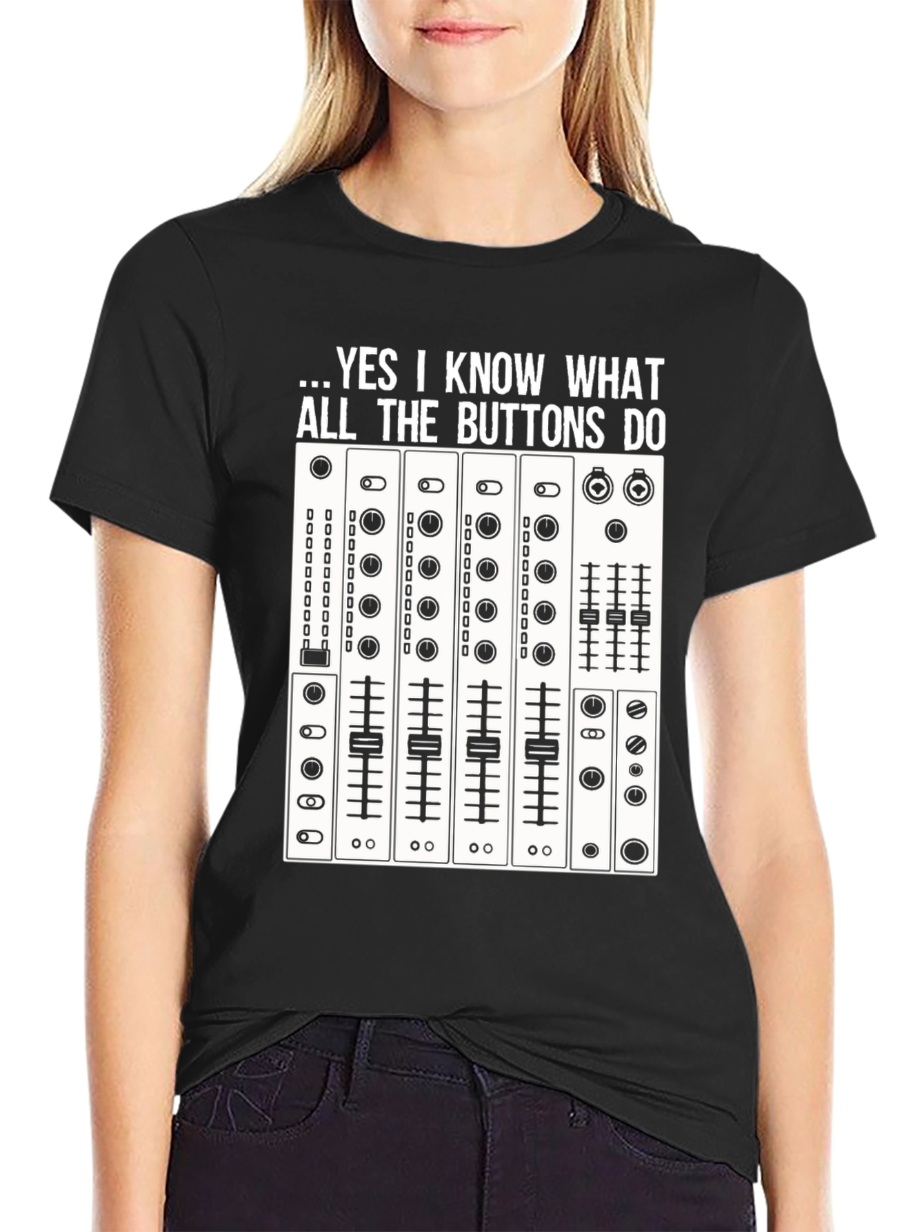 DJ Mixer T-Shirt - Know All The Buttons Tee