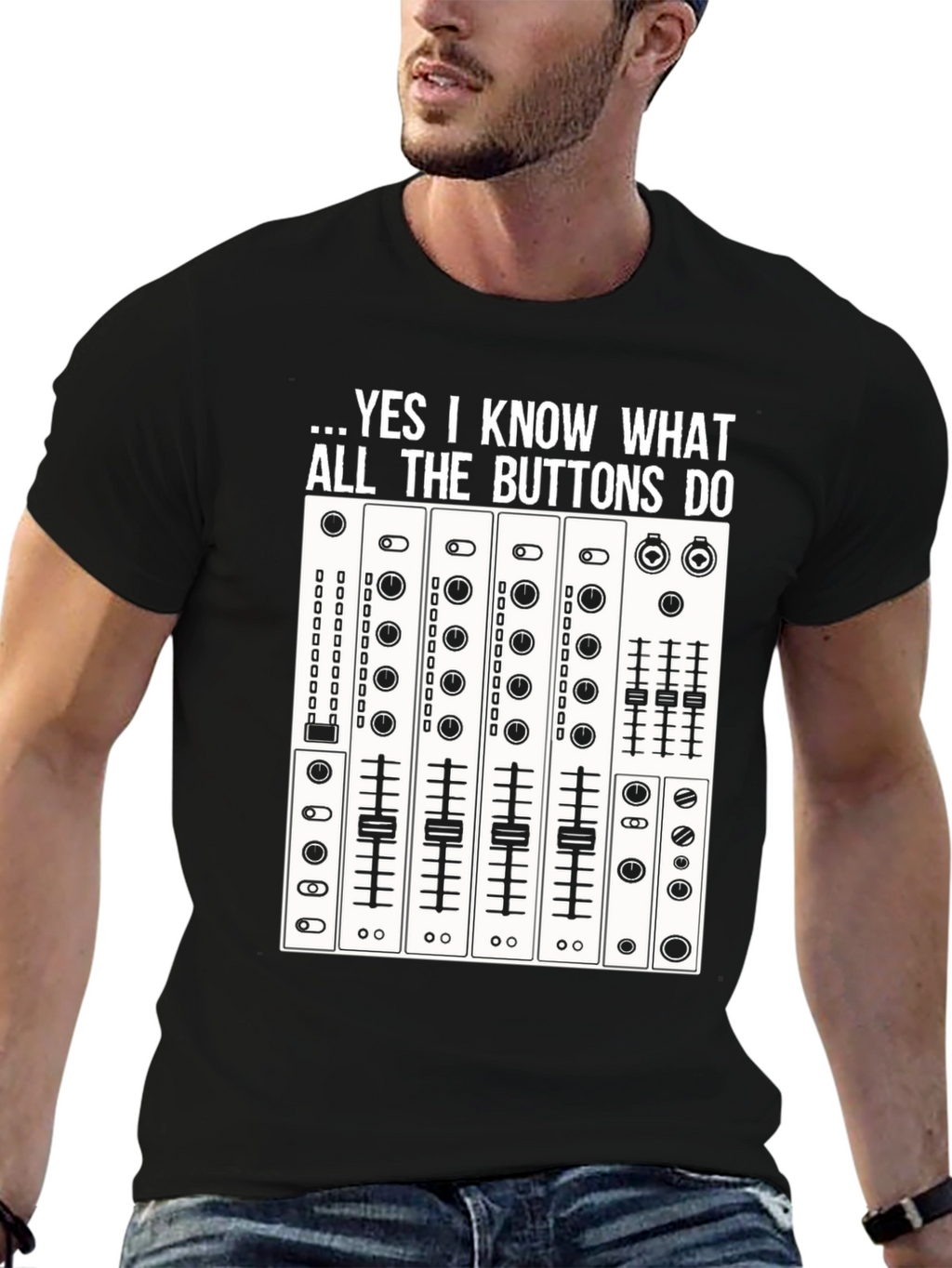 DJ Mixer T-Shirt - Know All The Buttons Tee