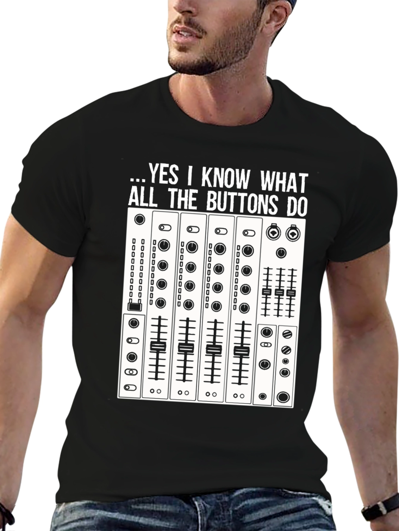 DJ Mixer T-Shirt - Know All The Buttons Tee