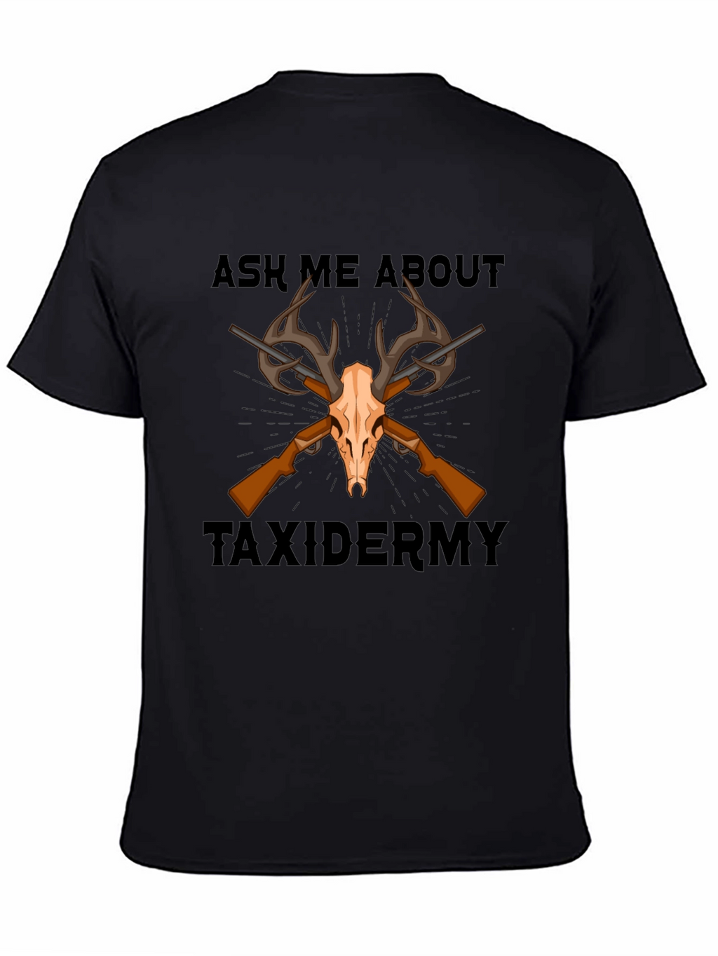 Taxidermy Skull and Rifle T-Shirt
