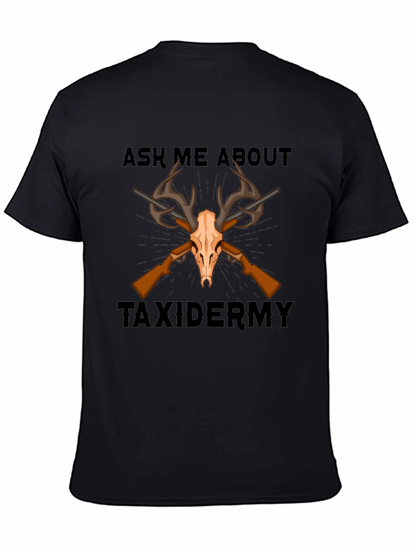Taxidermy Skull and Rifle T-Shirt