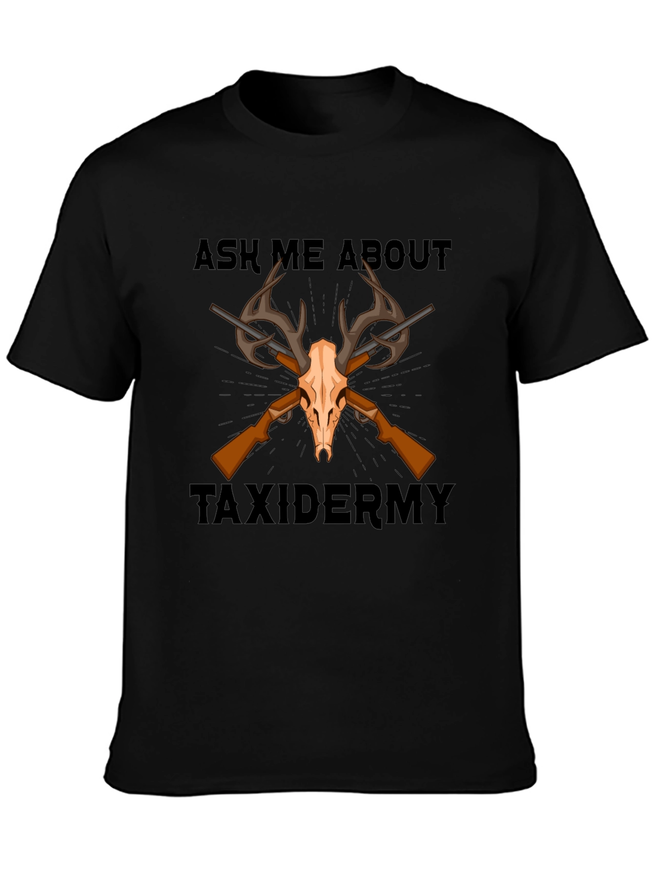 Taxidermy Skull and Rifle T-Shirt