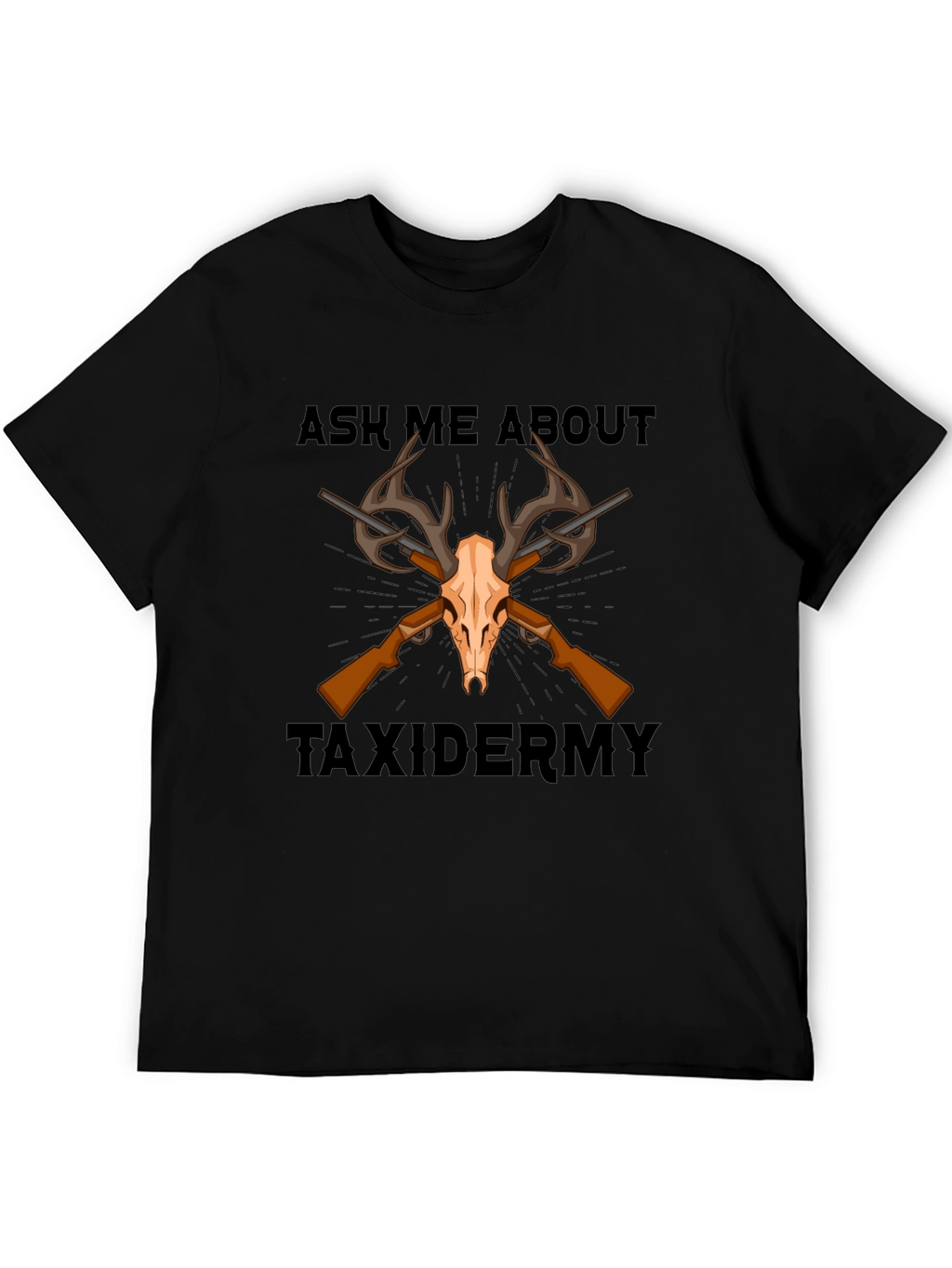 Taxidermy Skull and Rifle T-Shirt