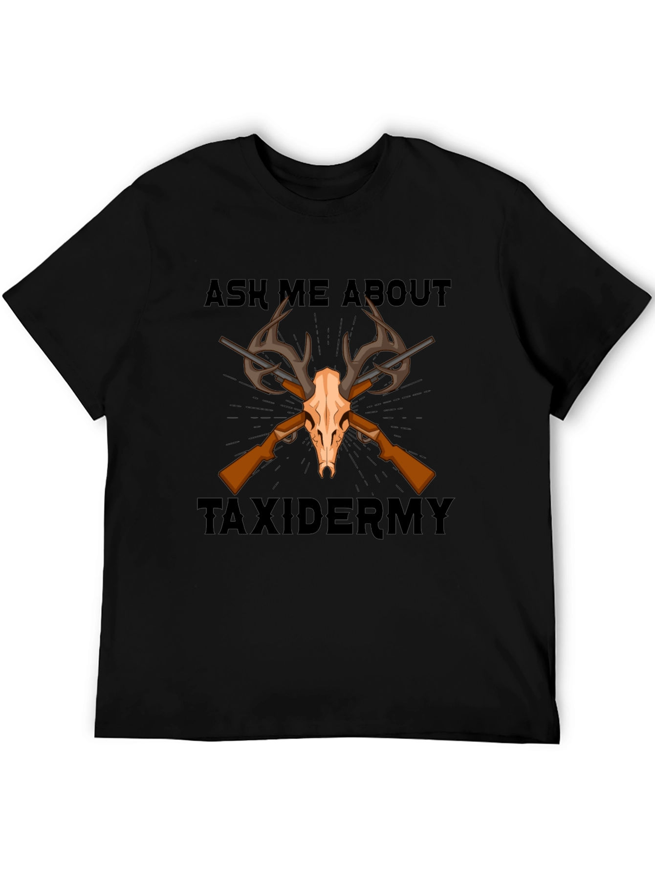 Taxidermy Skull and Rifle T-Shirt