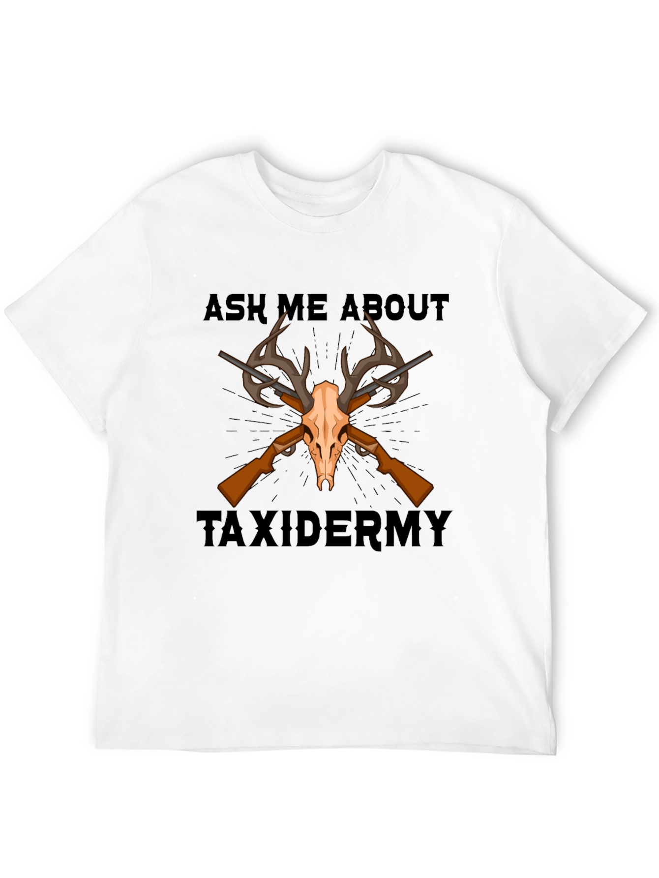 Taxidermy Skull and Rifle T-Shirt