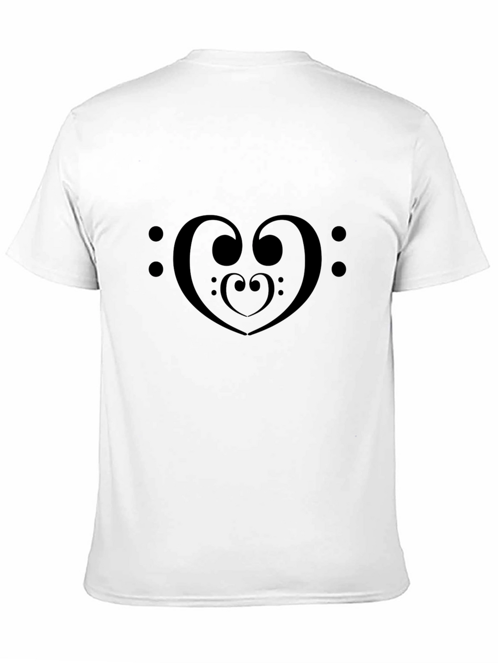 Music Heart T-Shirt - Black Tee