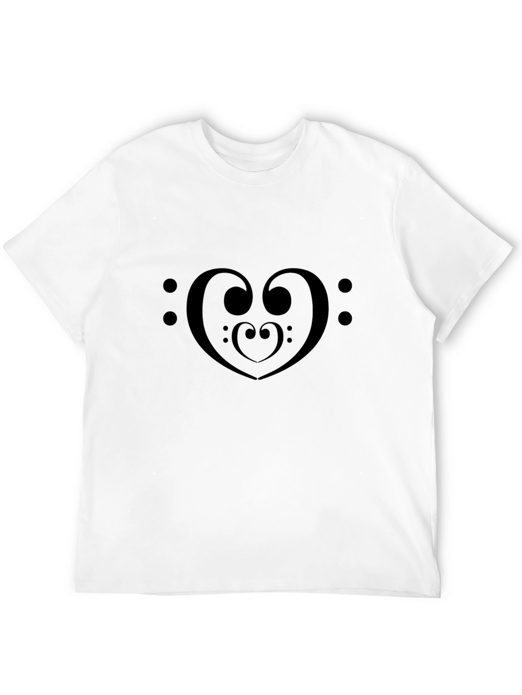 Music Heart T-Shirt - Black Tee