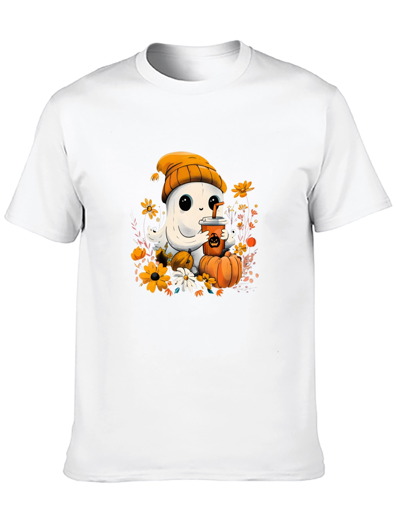 Cute Ghost Halloween Graphic Tee