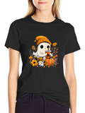 Cute Ghost Halloween Graphic Tee