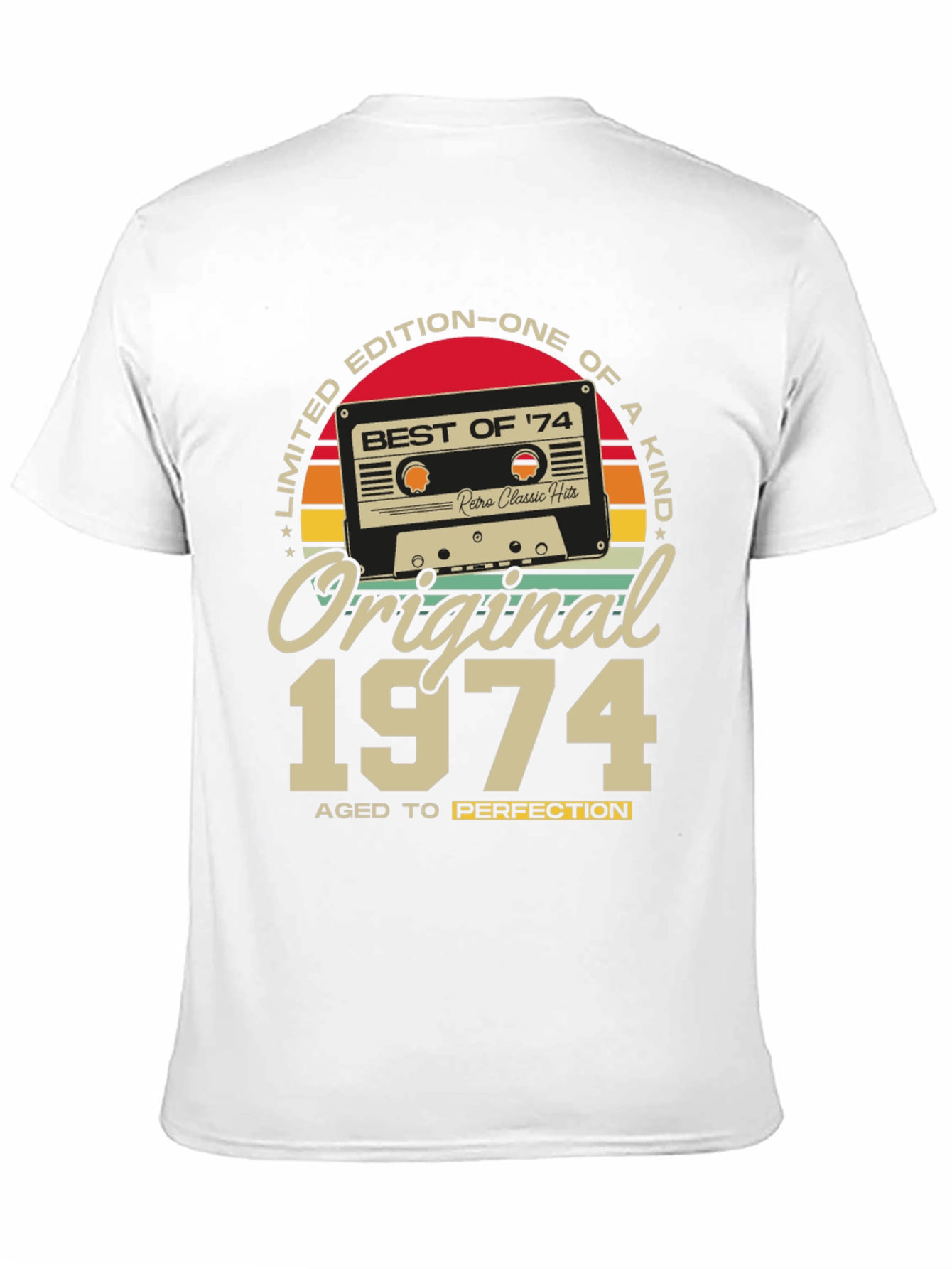 Original 1974 Aged to Perfection Graphic T-Shirt