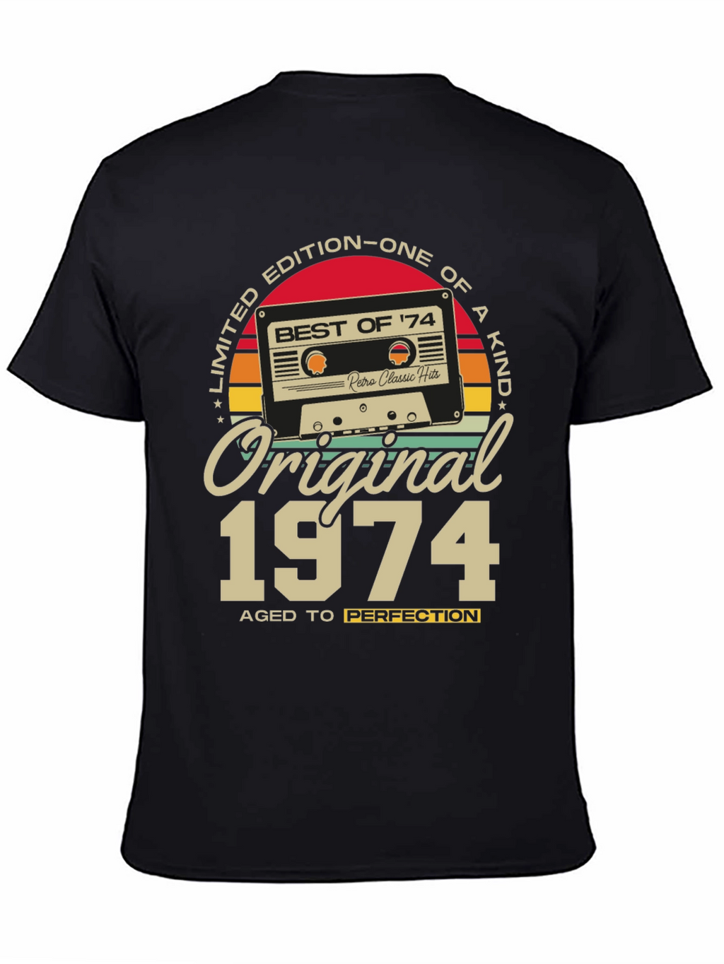Original 1974 Aged to Perfection Graphic T-Shirt