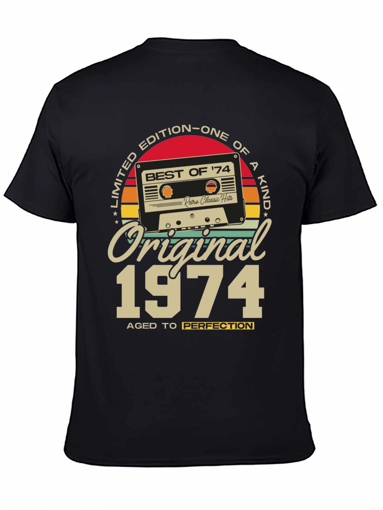 Original 1974 Aged to Perfection Graphic T-Shirt