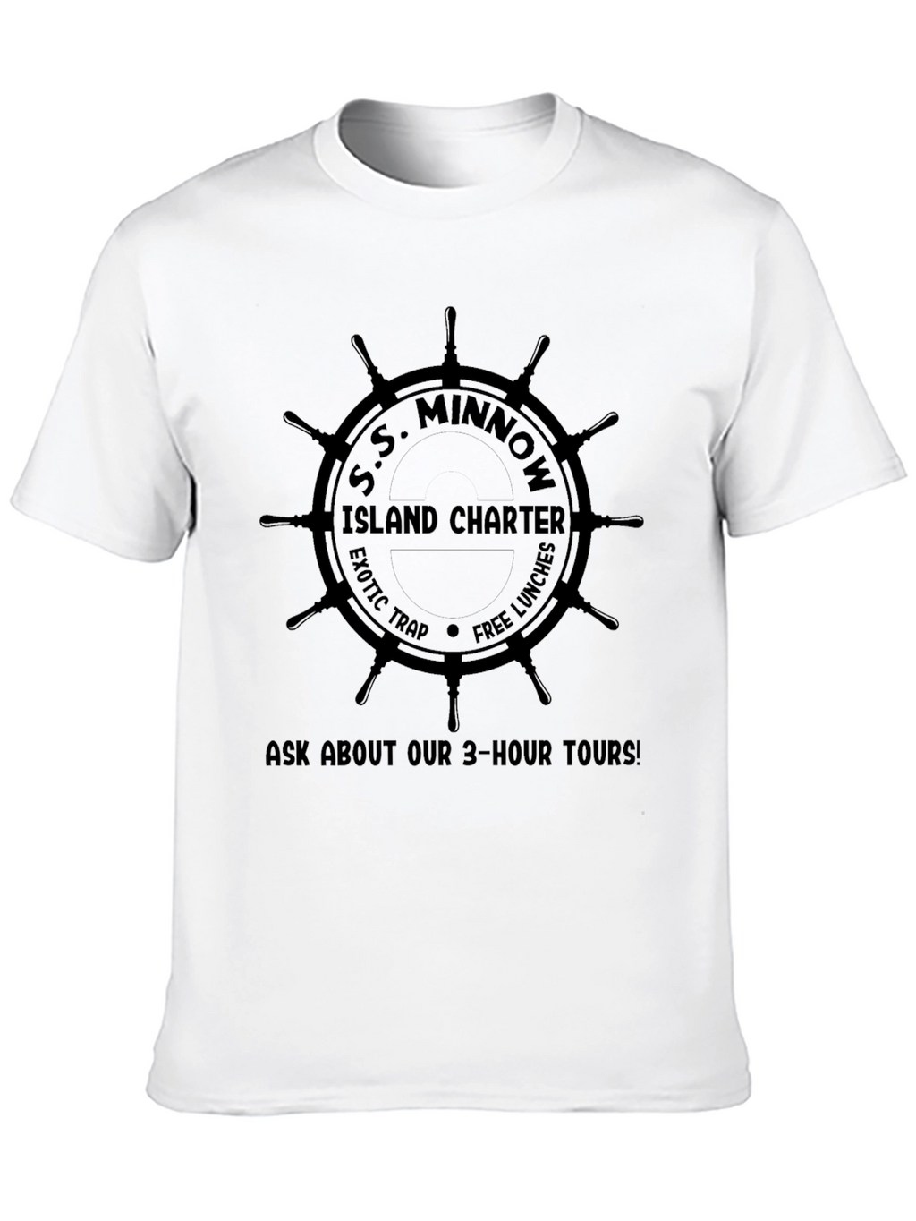 S.S. Minnow Island Charter Black T-Shirt