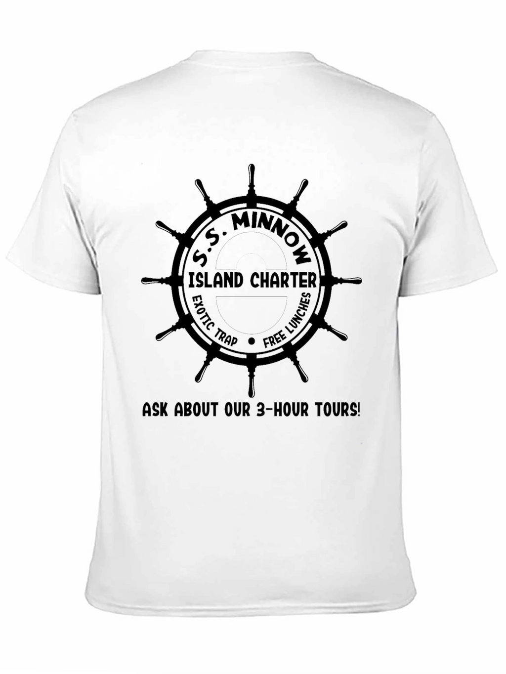 S.S. Minnow Island Charter Black T-Shirt