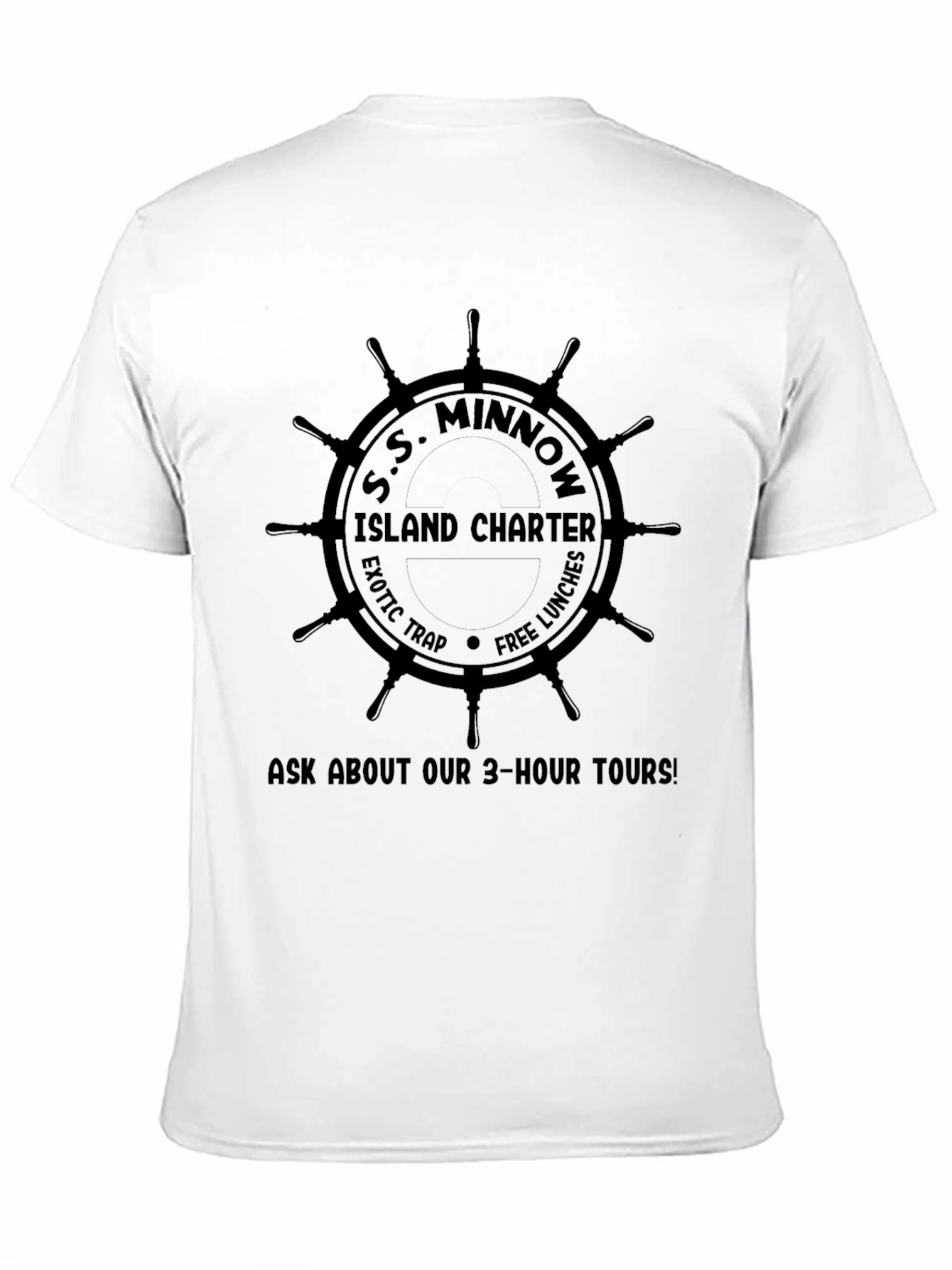 S.S. Minnow Island Charter Black T-Shirt