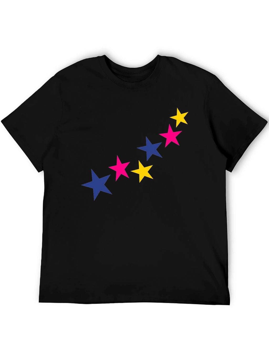 Starry Graphic Tee - Bold & Stylish Black T-Shirt
