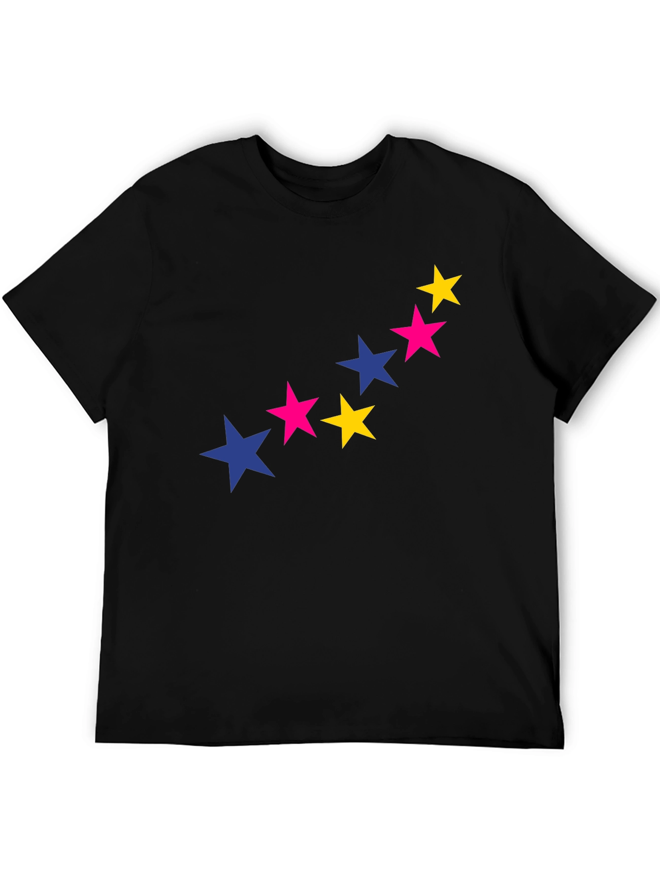 Starry Graphic Tee - Bold & Stylish Black T-Shirt