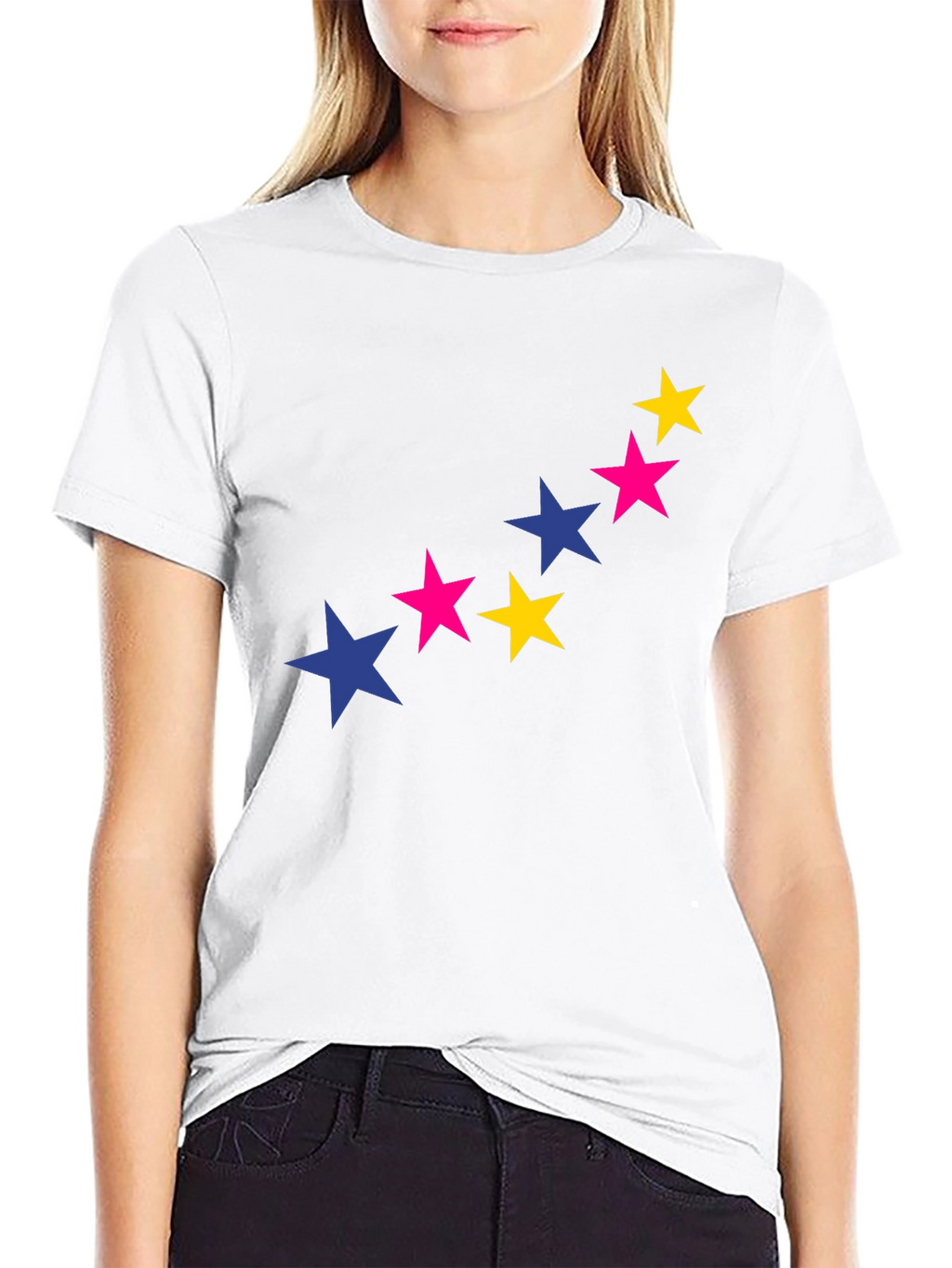 Starry Graphic Tee - Bold & Stylish Black T-Shirt