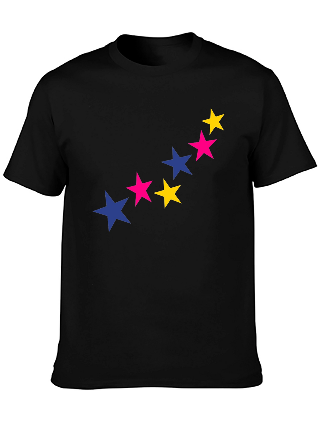 Starry Graphic Tee - Bold & Stylish Black T-Shirt
