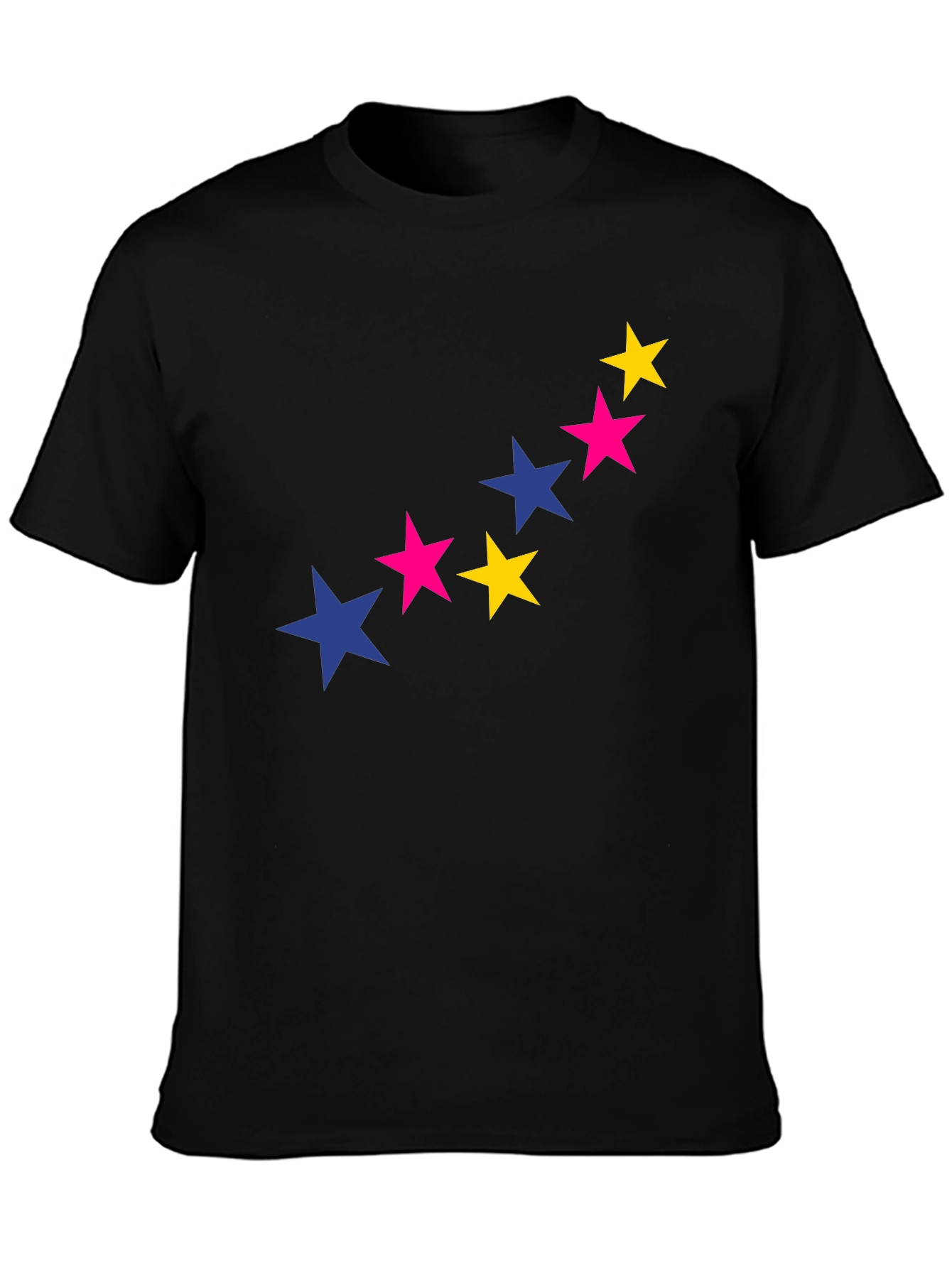 Starry Graphic Tee - Bold & Stylish Black T-Shirt