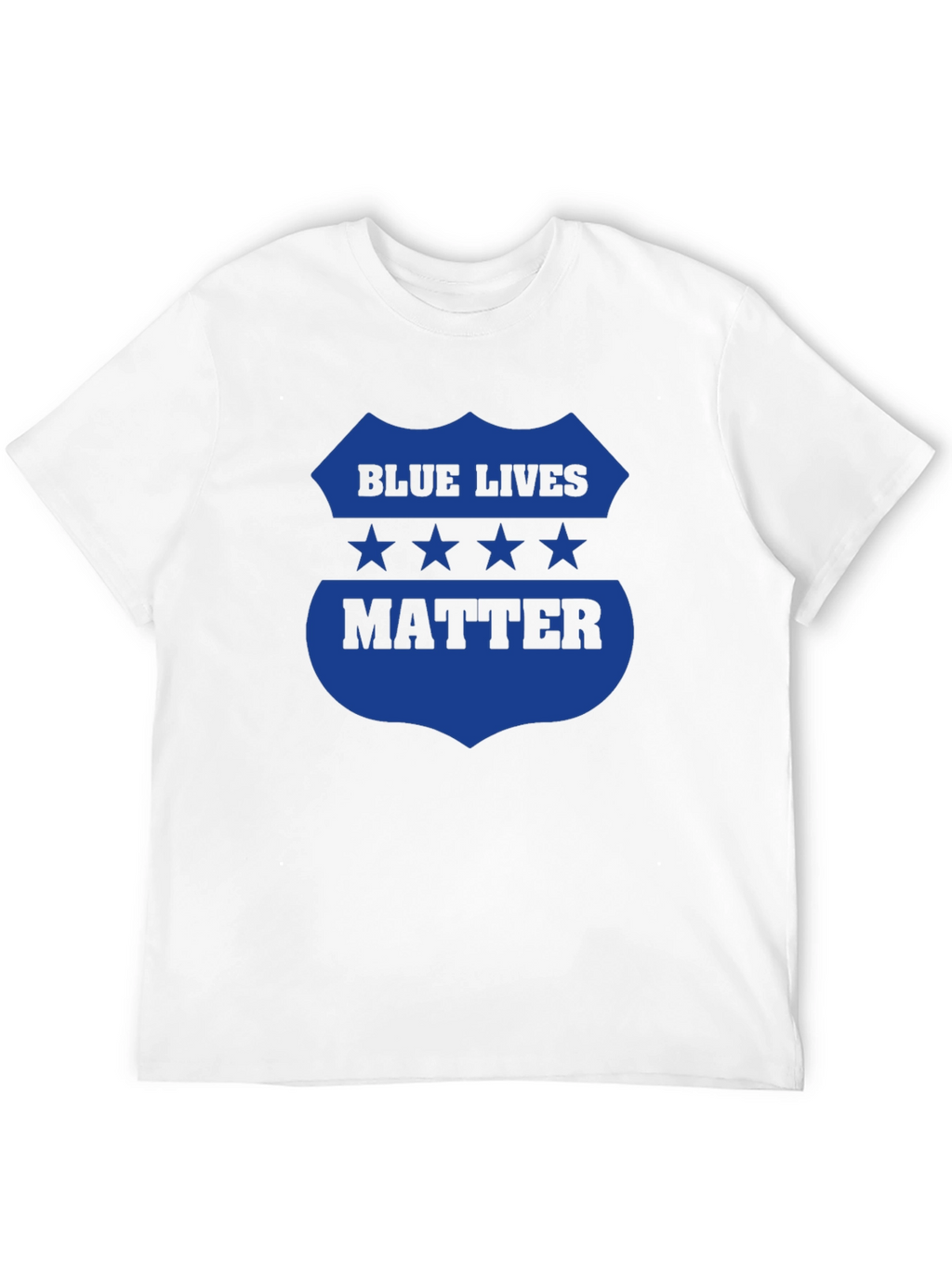 Blue Lives Matter Graphic Tee - Black