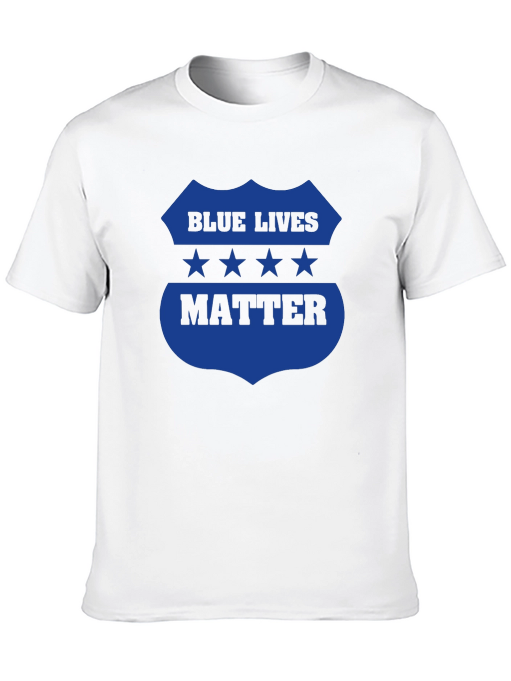 Blue Lives Matter Graphic Tee - Black