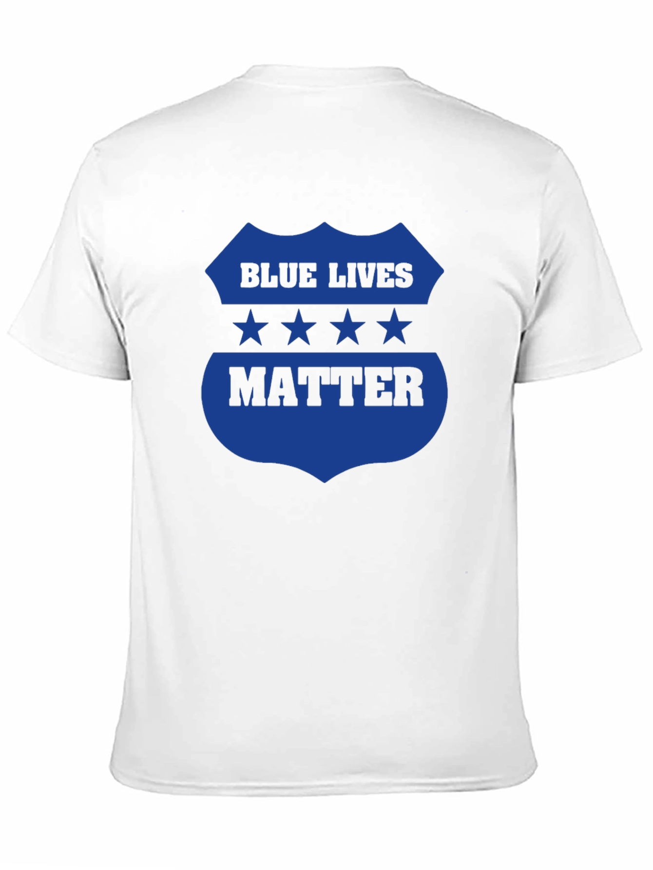Blue Lives Matter Graphic Tee - Black