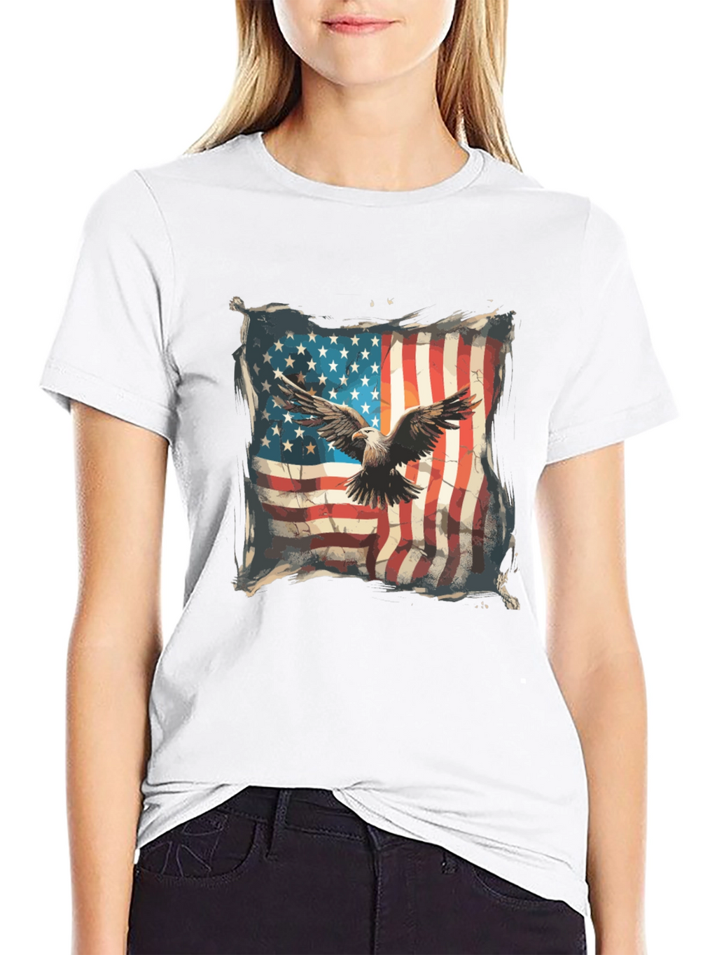 American Eagle Flag Graphic T-Shirt
