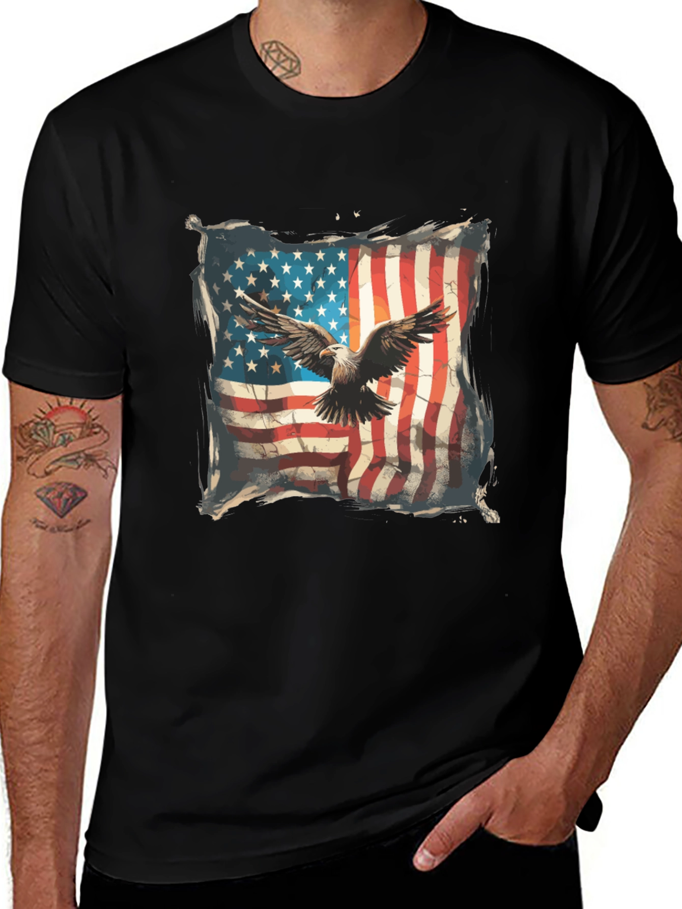 American Eagle Flag Graphic T-Shirt
