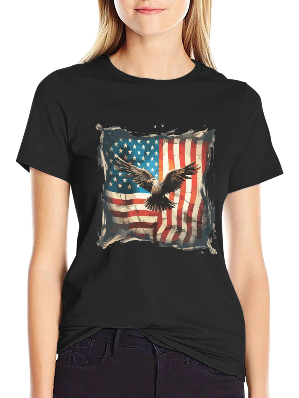 American Eagle Flag Graphic T-Shirt