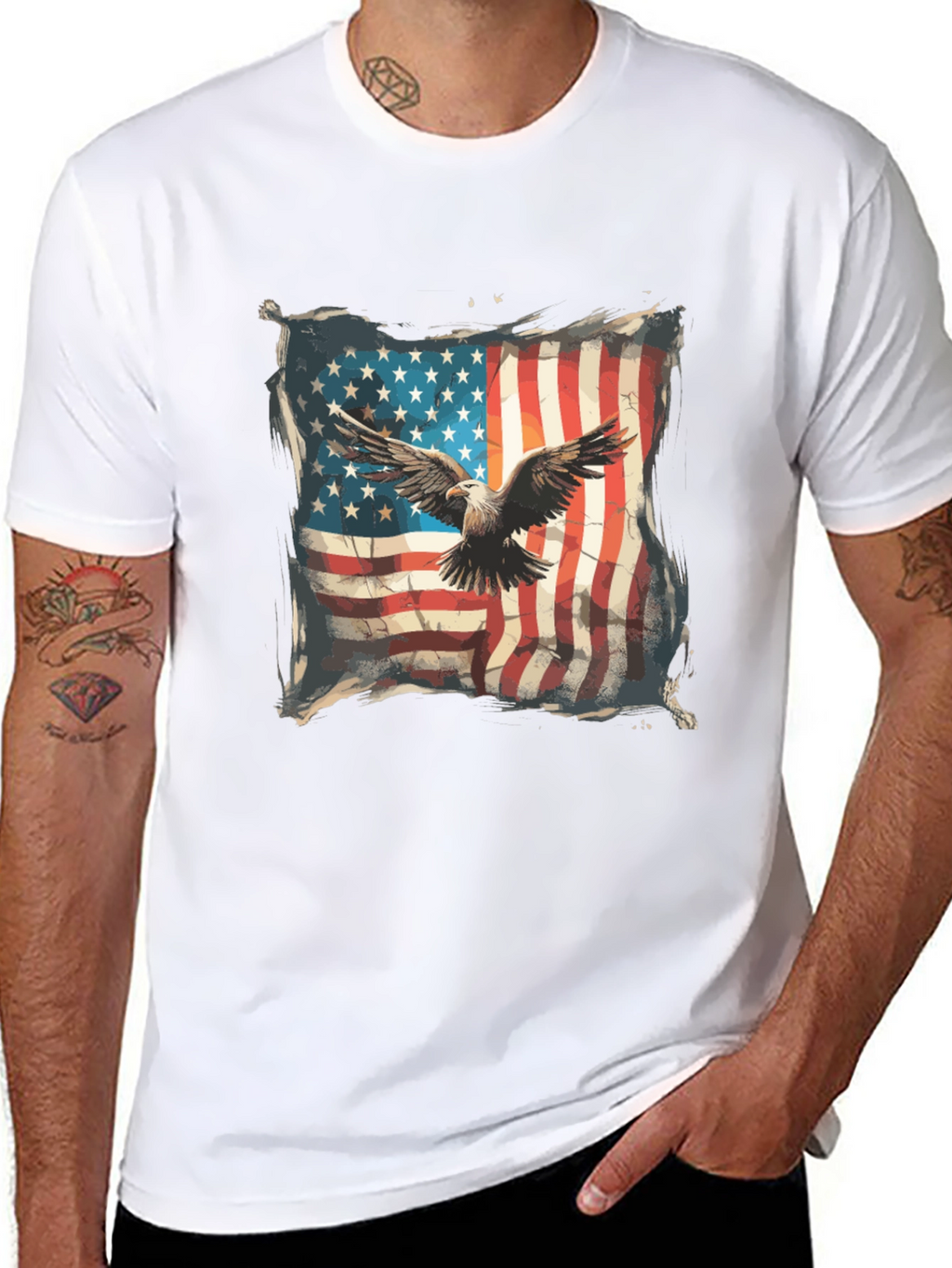 American Eagle Flag Graphic T-Shirt