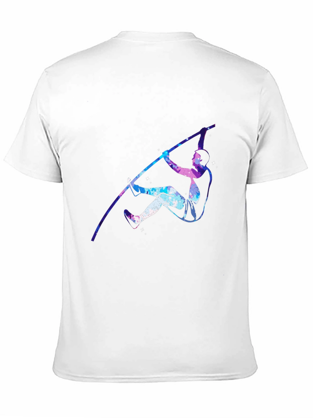 Pole Vaulting Galaxy T-Shirt - Black