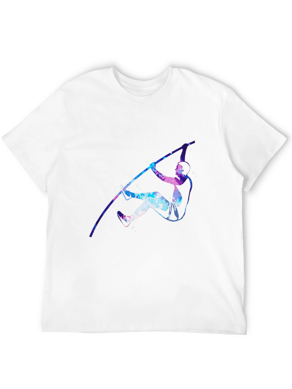 Pole Vaulting Galaxy T-Shirt - Black