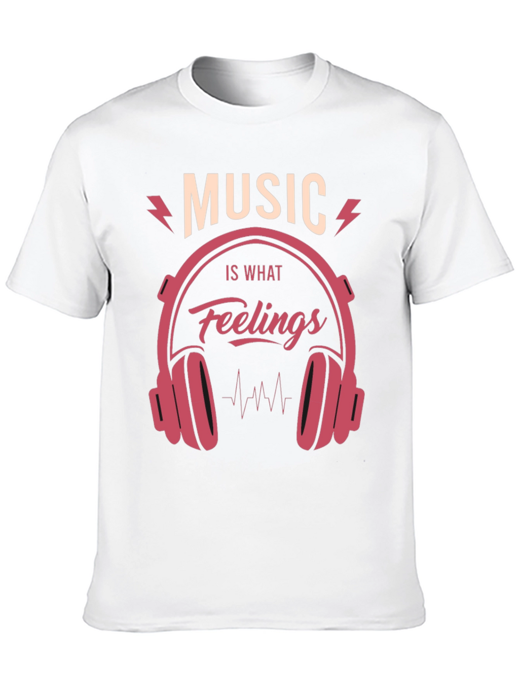 Music is What Feelings Sound Like Graphic Tee