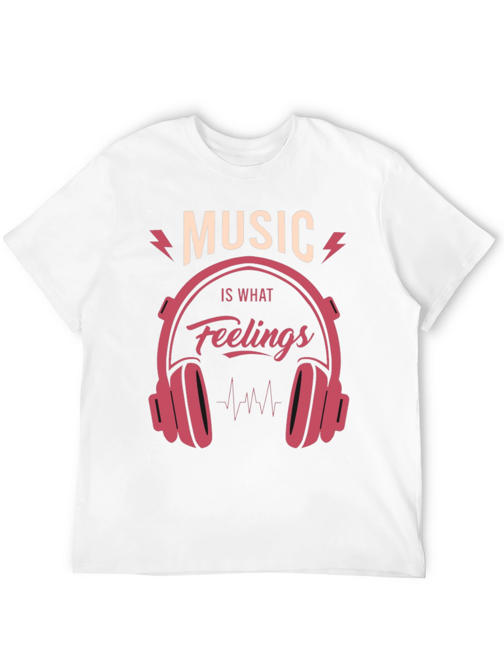 Music is What Feelings Sound Like Graphic Tee