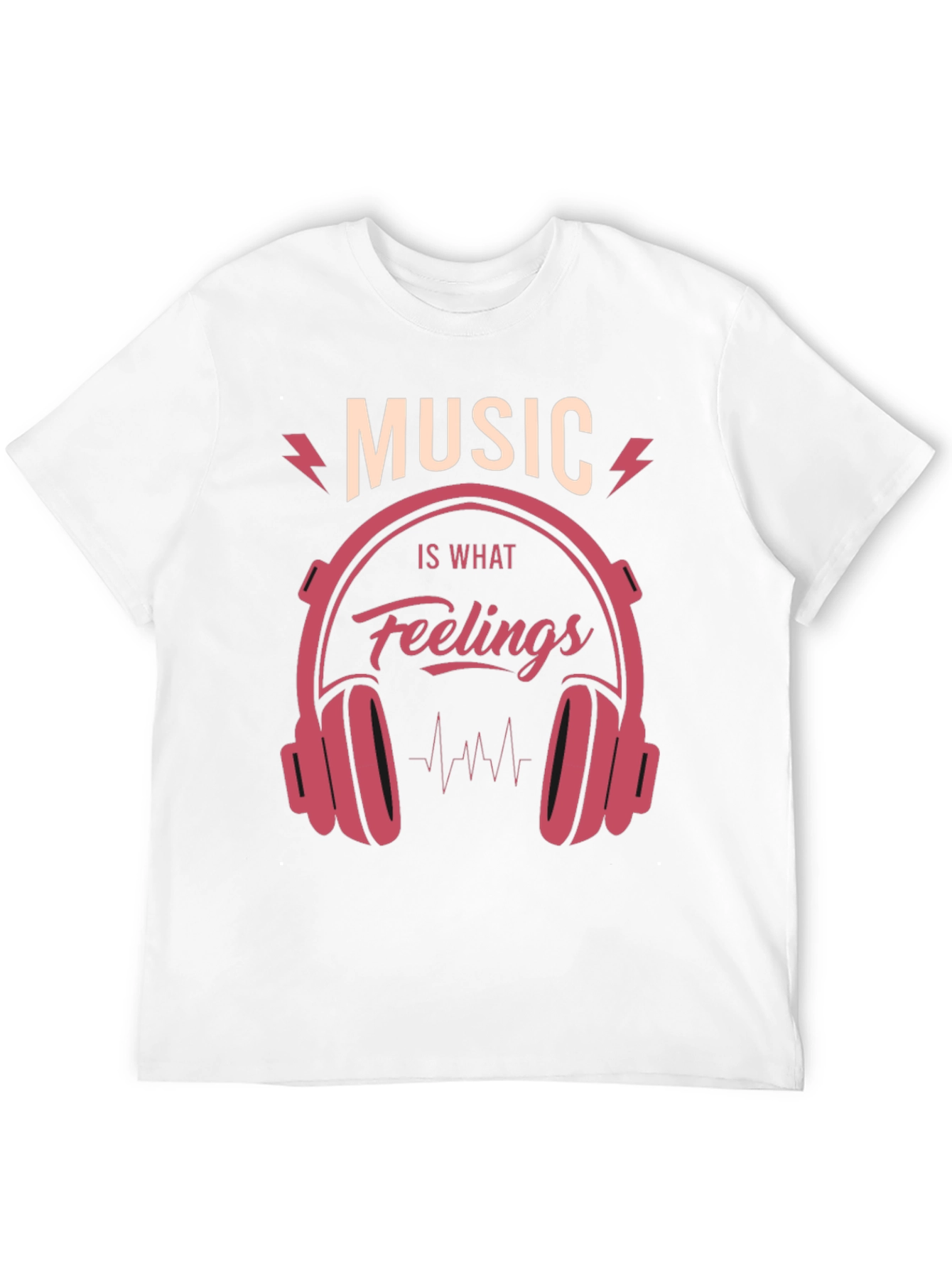 Music is What Feelings Sound Like Graphic Tee