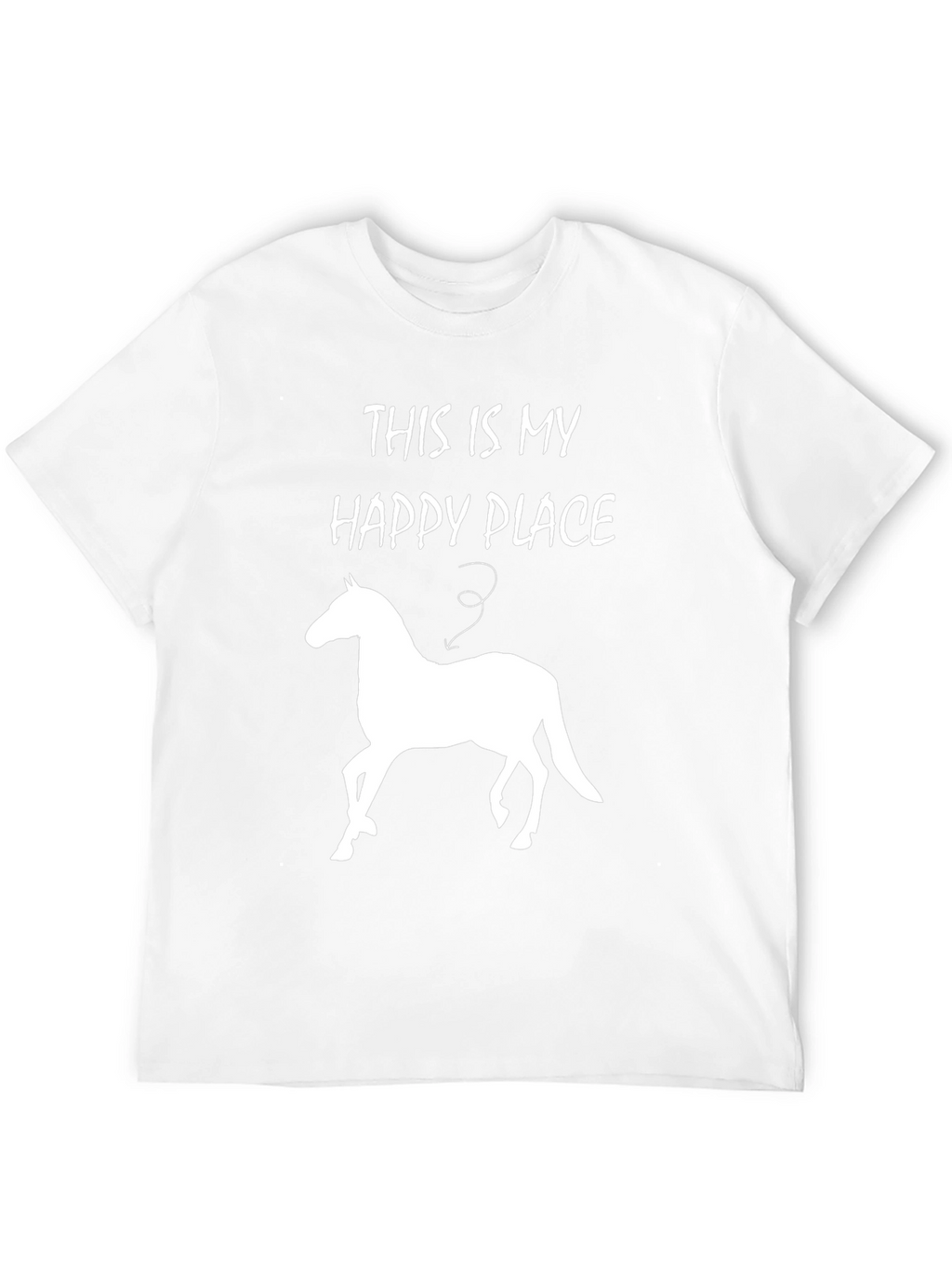 Happy Place Horse T-Shirt - Mens Black Tee