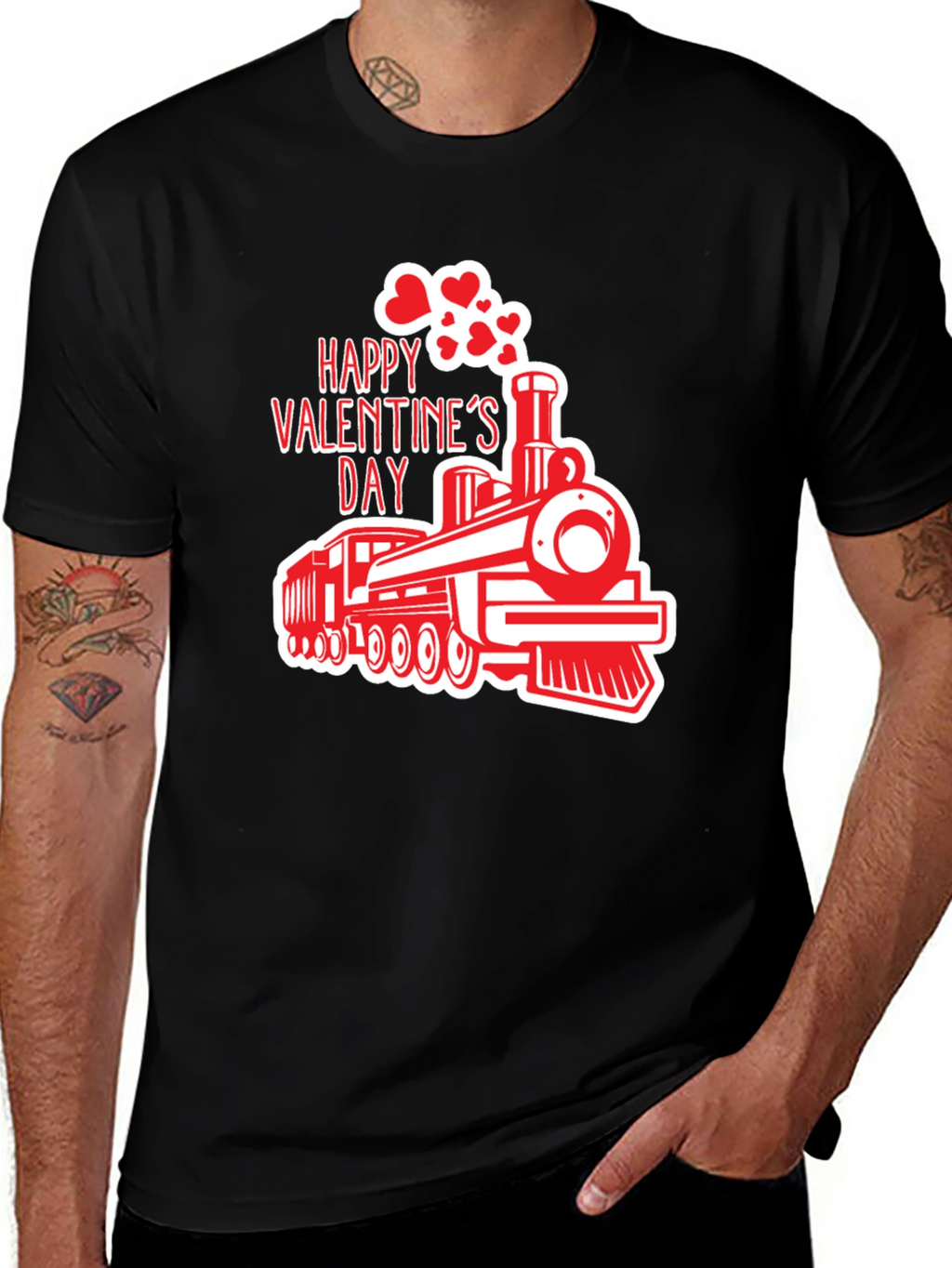 Valentines Day Train T-Shirt